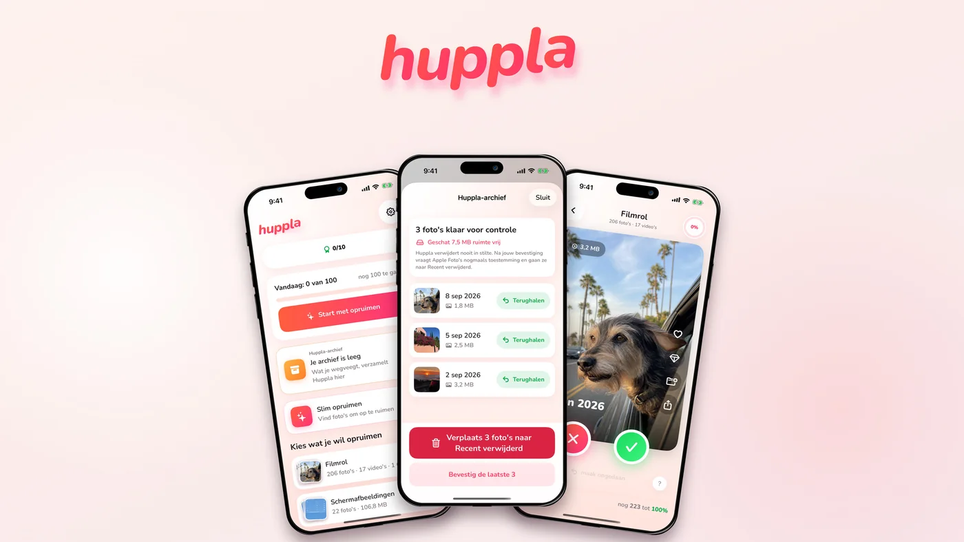 Blogcover van Huppla op crème